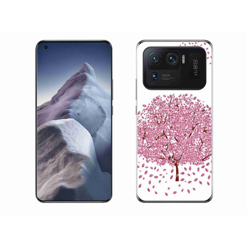 Gél borítás mmCase a Xiaomi Mi 11 Ultra számára - rajzfilmfa levelekkel