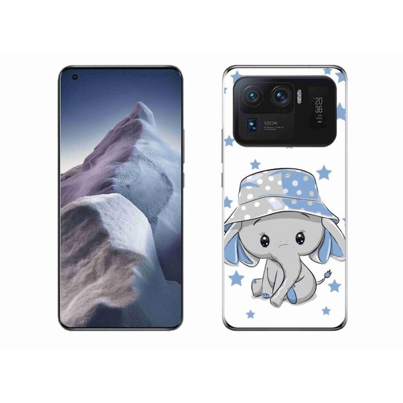 Gél borítás mmCase a Xiaomi Mi 11 Ultra készülékhez - kék elefánt