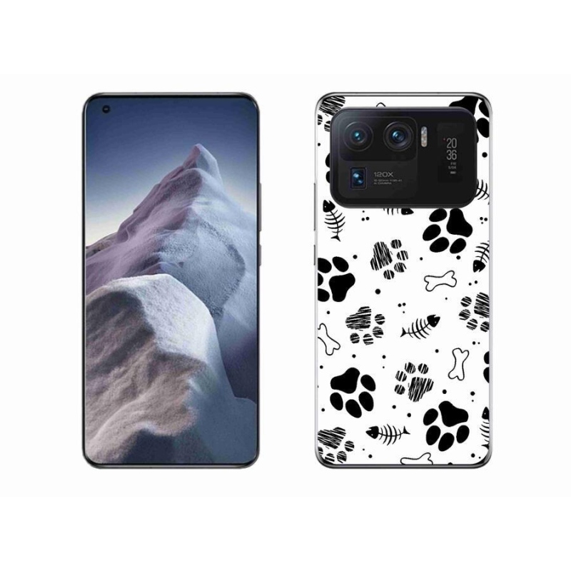 Gél borítás mmCase a Xiaomi Mi 11 Ultra számára - kutyamancsok 1