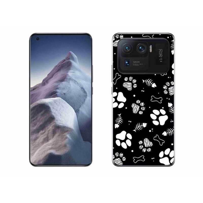 Gél borítás mmCase a Xiaomi Mi 11 Ultra számára - kutyamancsok
