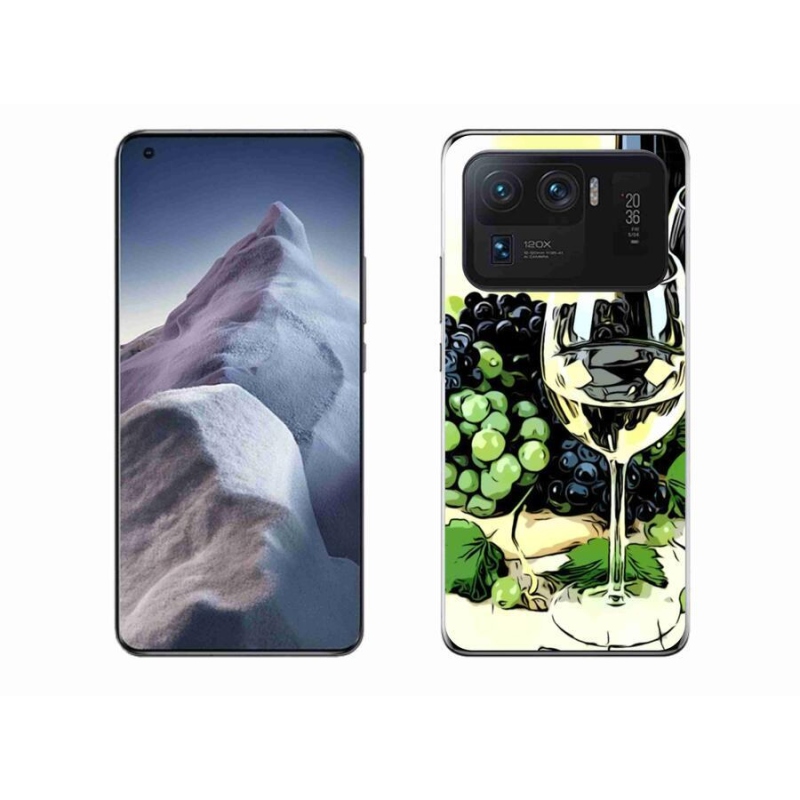 Gél borítás mmCase a Xiaomi Mi 11 Ultra számára - pohár bor