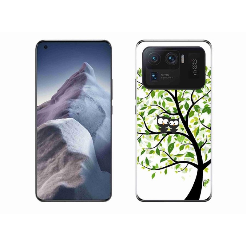 Gél borító mmCase a Xiaomi Mi 11 Ultra számára - baglyok a fán