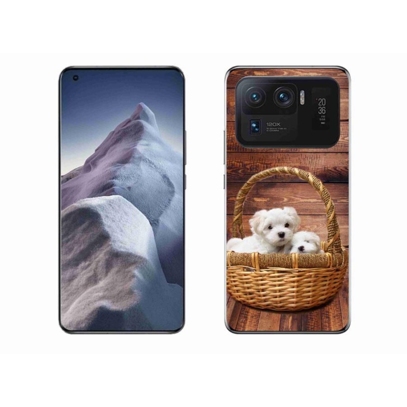 Gél borítás mmCase a Xiaomi Mi 11 Ultra számára - kölyökkutyák