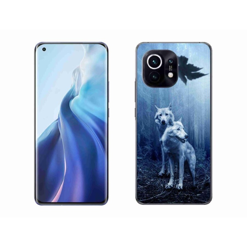 Gél borítás mmCase a Xiaomi Mi 11-hez - farkasok az erdőben