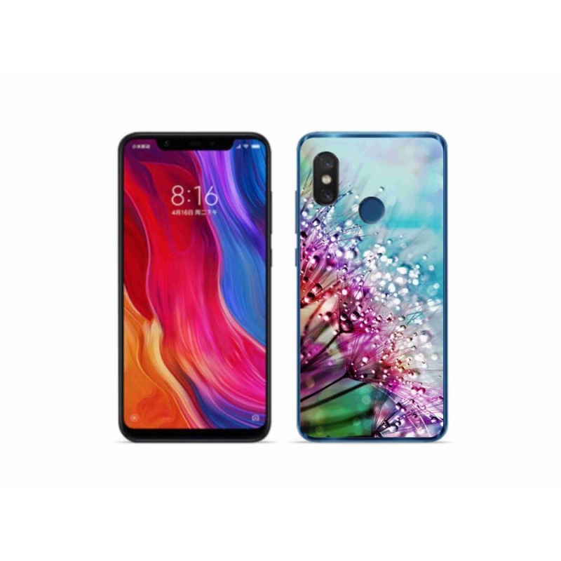 Gél borítás mmCase a Xiaomi Mi 8-hoz - színes virágok