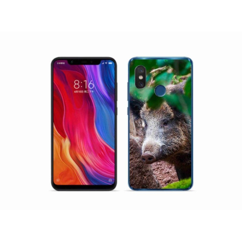 Gél borítás mmCase a Xiaomi Mi 8-hoz - vaddisznó