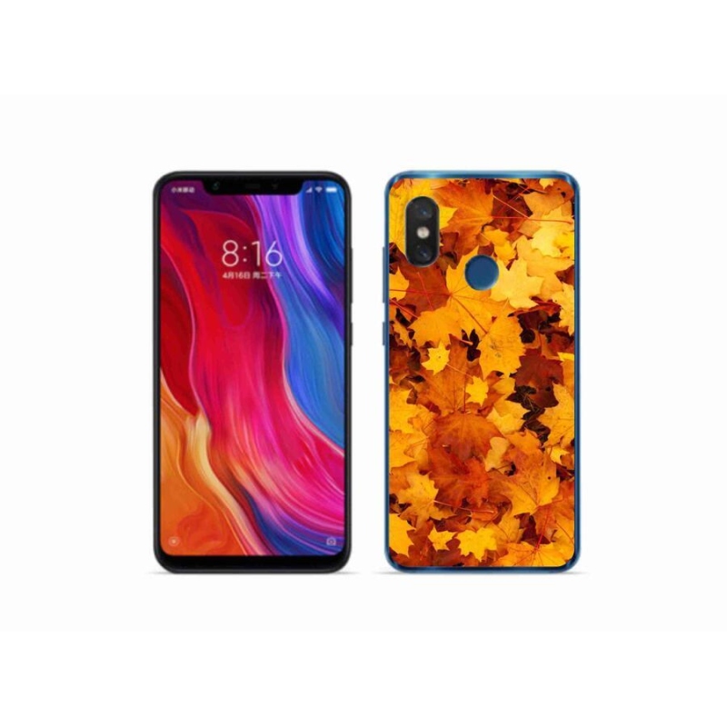 Gél borítás mmCase a Xiaomi Mi 8-hoz - juharlevelek