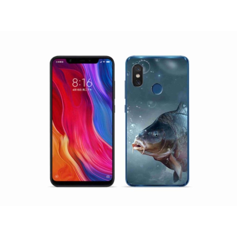 Gél borítás mmCase a Xiaomi Mi 8-hoz - ponty és buborékok