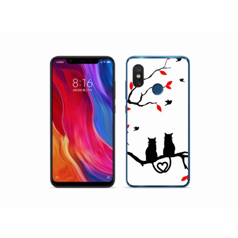 Gél borítás mmCase a Xiaomi Mi 8-hoz - macska szeretet
