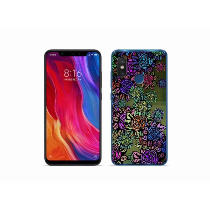 Gél borítás mmCase a Xiaomi Mi 8 - virágok 6
