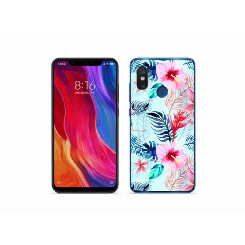 Gél borítás mmCase a Xiaomi Mi 8-hoz - virágok