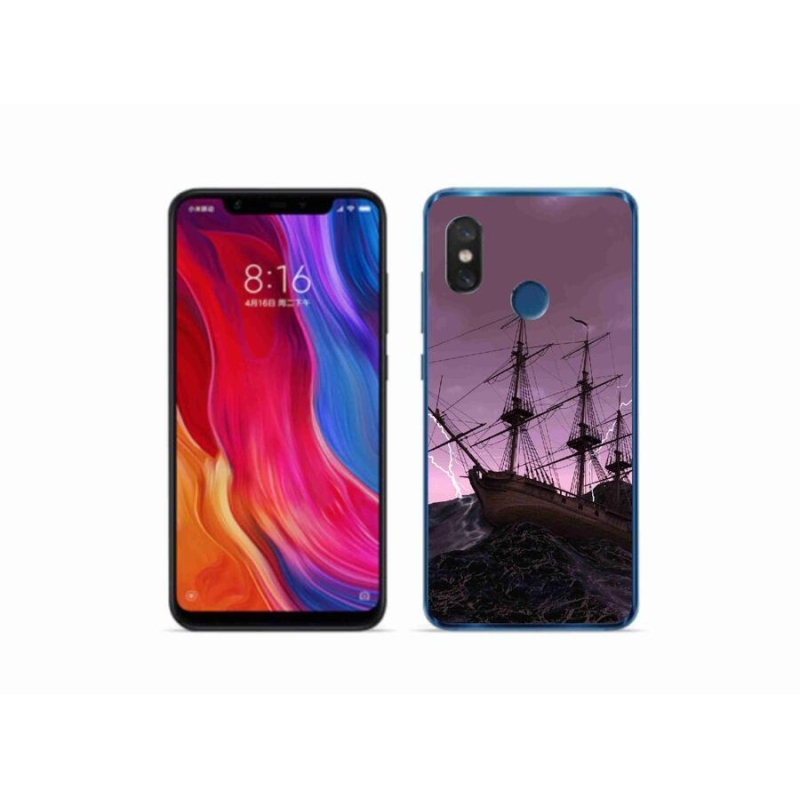 Gél borítás mmCase a Xiaomi Mi 8-hoz - hajó a viharban