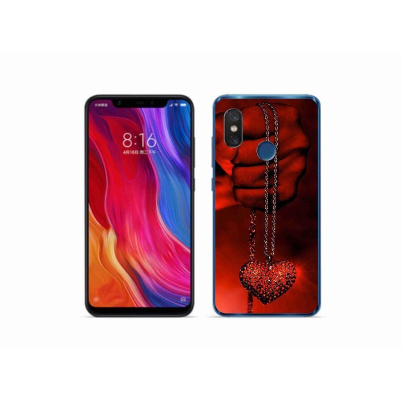 Gél borítás mmCase a Xiaomi Mi 8-hoz - nyaklánc