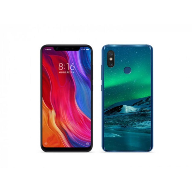 Gél borítás mmCase a Xiaomi Mi 8-hoz - sarki fény