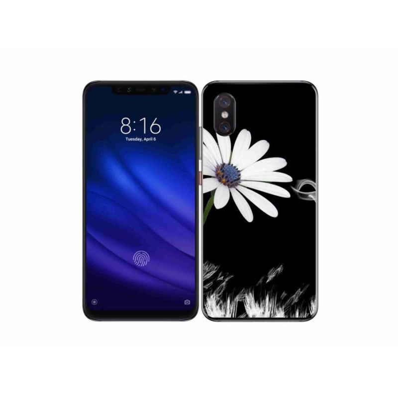 Gél borítás mmCase a Xiaomi Mi 8 Pro készülékhez - fehér virág