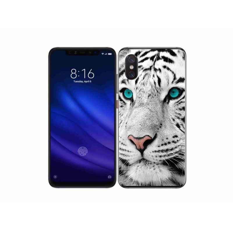 Gél borítás mmCase a Xiaomi Mi 8 Pro készülékhez - fehér tigris
