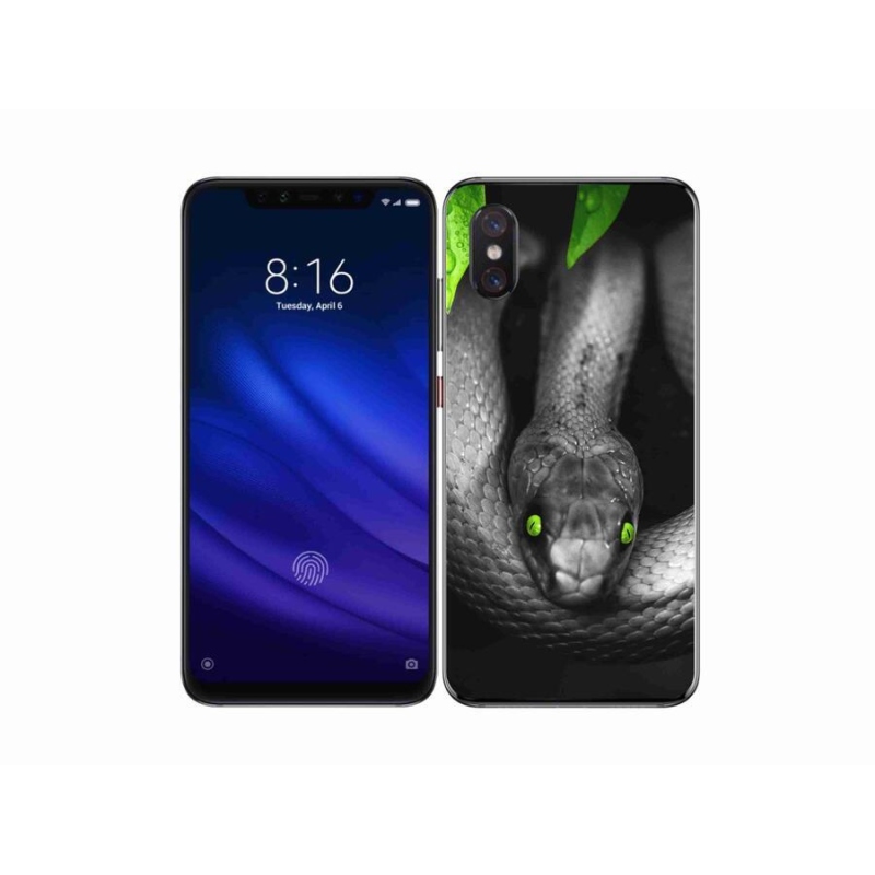 Gél borítás mmCase a Xiaomi Mi 8 Pro számára - kígyó