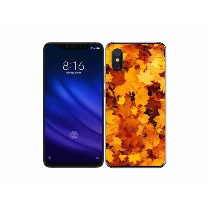 Gél borítás mmCase a Xiaomi Mi 8 Pro számára - juharlevelek