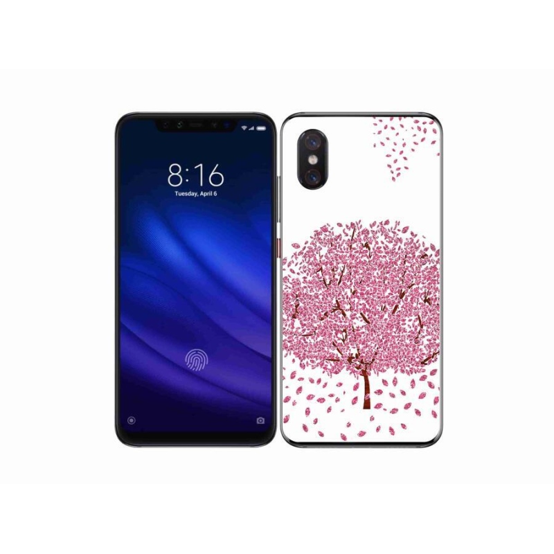 Gél borítás mmCase a Xiaomi Mi 8 Pro számára - rajzfilmfa levelekkel