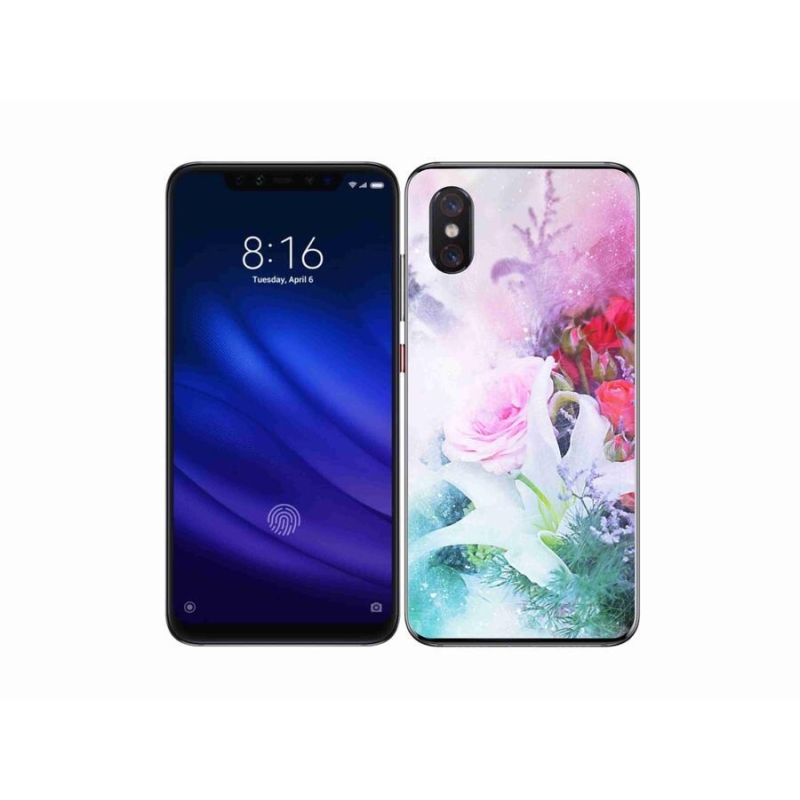 Gél borítás mmCase a Xiaomi Mi 8 Pro számára - virágok 4