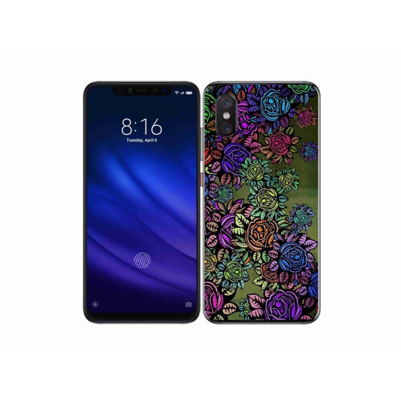 Gél borítás mmCase a Xiaomi Mi 8 Pro számára - virágok 6