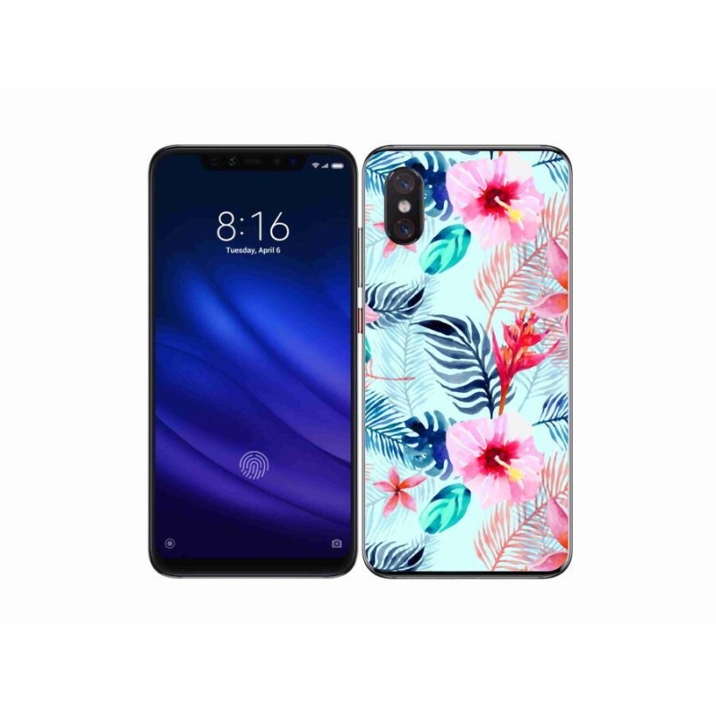 Gél borítás mmCase a Xiaomi Mi 8 Pro számára - virágok