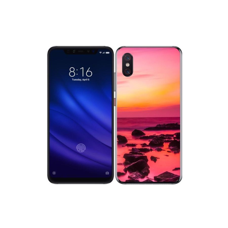 Gél borítás mmCase a Xiaomi Mi 8 Pro számára - tenger és ragyogás