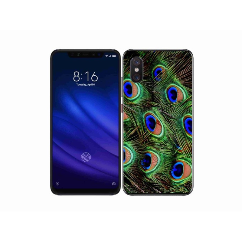 Gél borítás mmCase a Xiaomi Mi 8 Pro-hoz - pávatoll