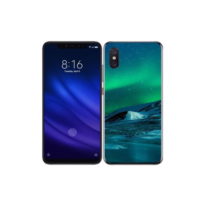 Gél borítás mmCase a Xiaomi Mi 8 Pro készülékhez - sarki fény