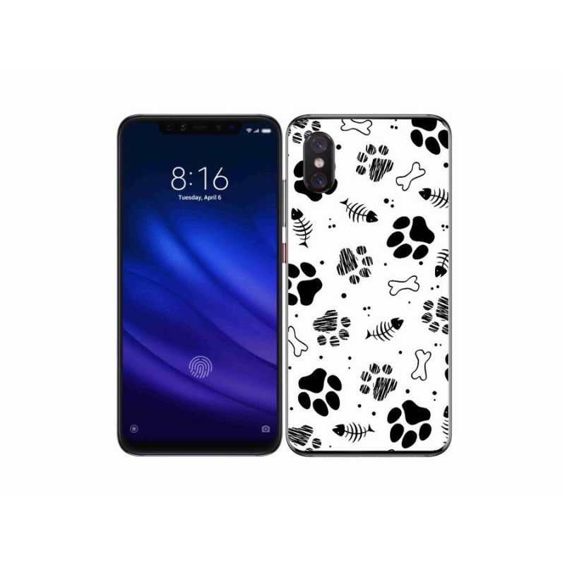 Gél borítás mmCase a Xiaomi Mi 8 Pro-hoz - kutyamancsok 1