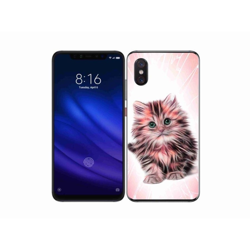 Gél borítás mmCase a Xiaomi Mi 8 Pro számára - aranyos cica