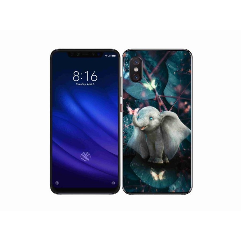 Gél borítás mmCase a Xiaomi Mi 8 Pro számára - aranyos elefánt