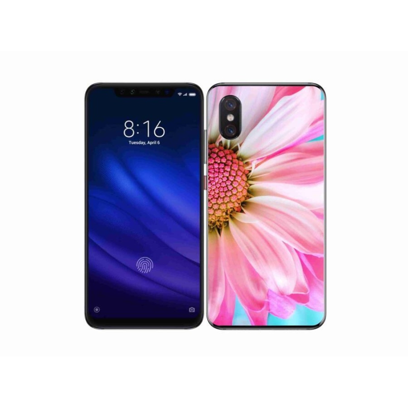 Gél borítás mmCase a Xiaomi Mi 8 Pro készülékhez - rózsaszín virág