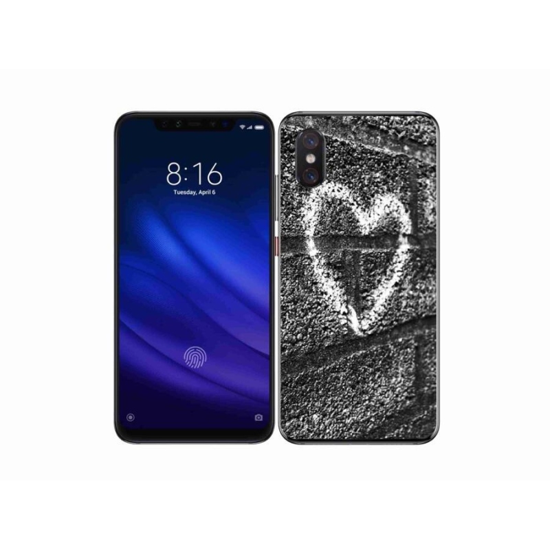 Gél borítás mmCase a Xiaomi Mi 8 Pro-hoz - szív a falon