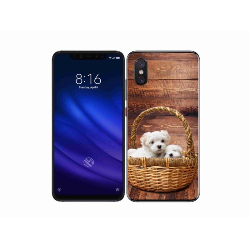 Gél borítás mmCase a Xiaomi Mi 8 Pro számára - kölyökkutyák