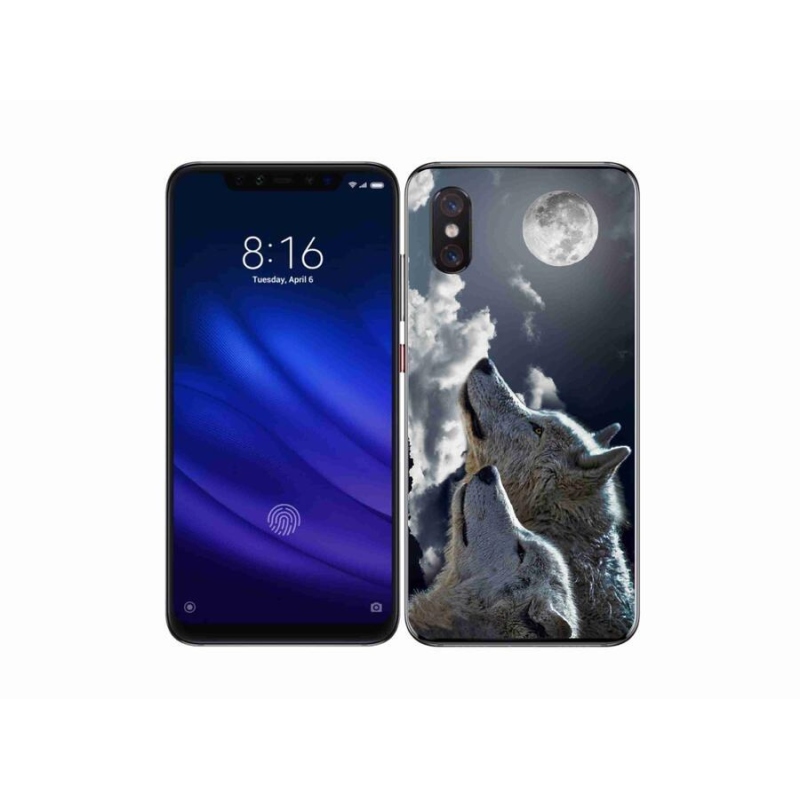 Gél borítás mmCase a Xiaomi Mi 8 Pro számára - farkasok