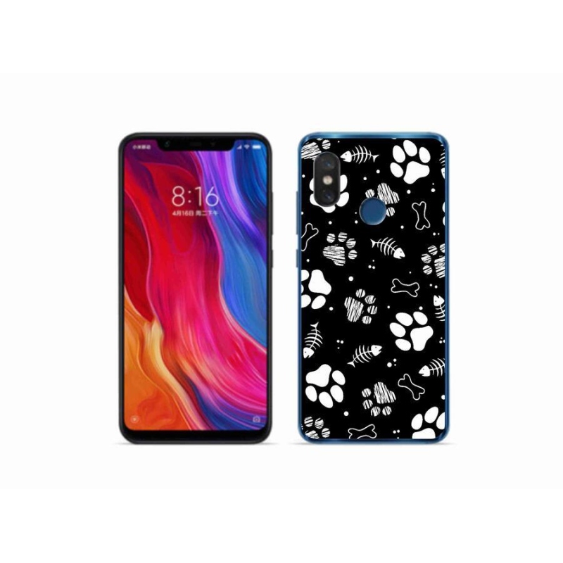 Gél borítás mmCase a Xiaomi Mi 8-hoz - kutyamancsok