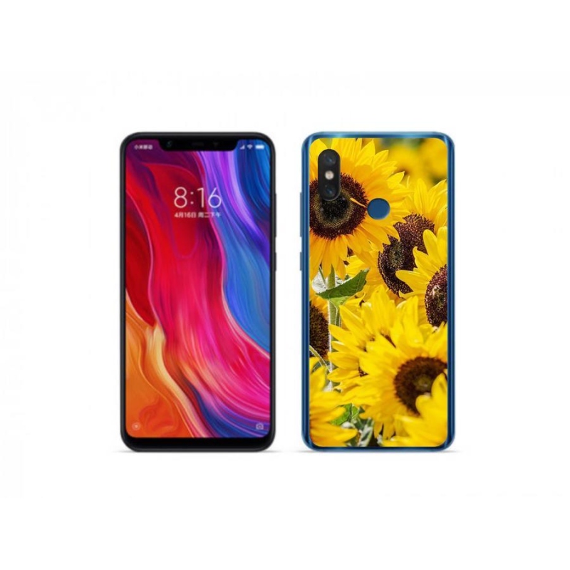 Gél borítás mmCase a Xiaomi Mi 8-hoz - Napraforgó