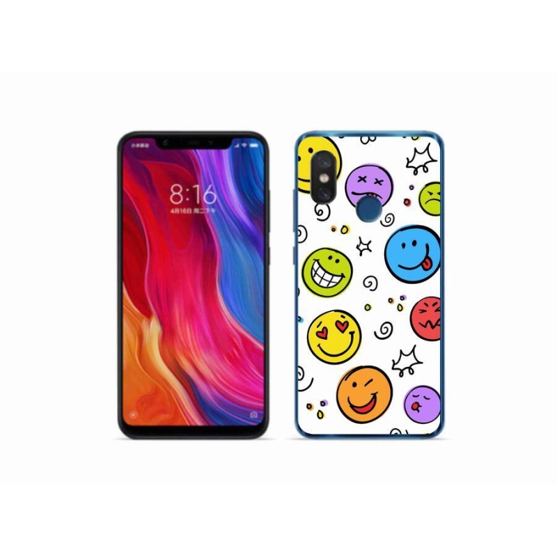 Gél borítás mmCase a Xiaomi Mi 8-hoz - smiley-k