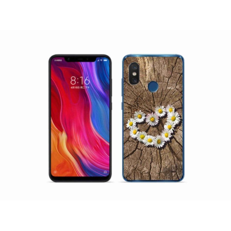 Gél borítás mmCase a Xiaomi Mi 8-hoz - százszorszépek szíve