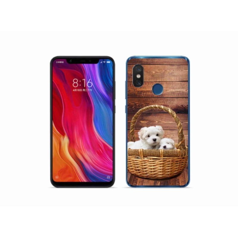 Gél borítás mmCase a Xiaomi Mi 8-hoz - kiskutyák