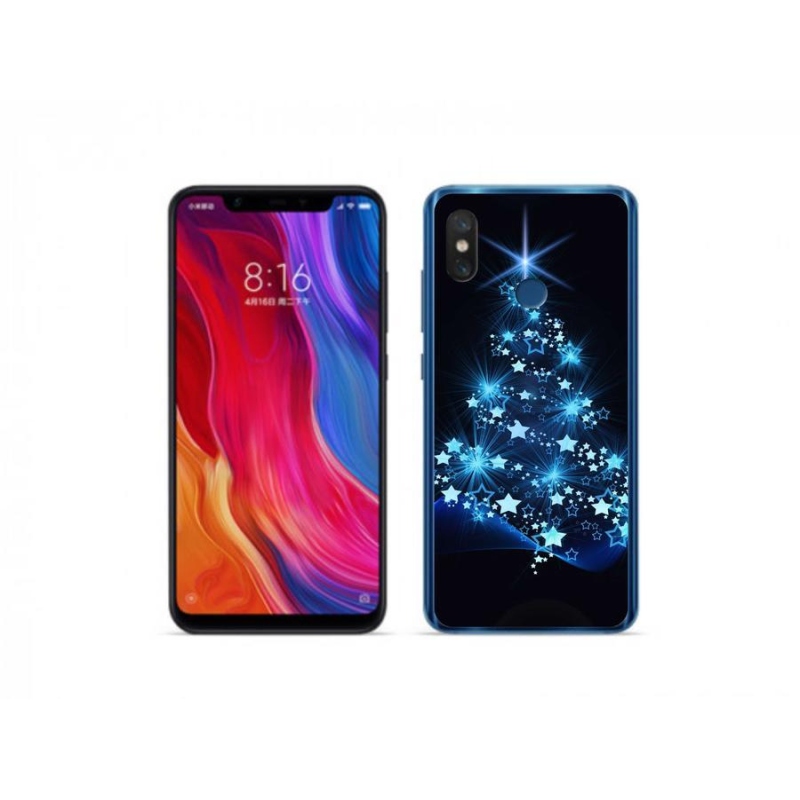 Gél borítás mmCase a Xiaomi Mi 8-hoz - karácsonyfa