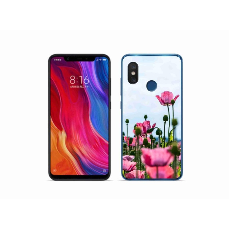 Gél borítás mmCase a Xiaomi Mi 8-hoz - mákos