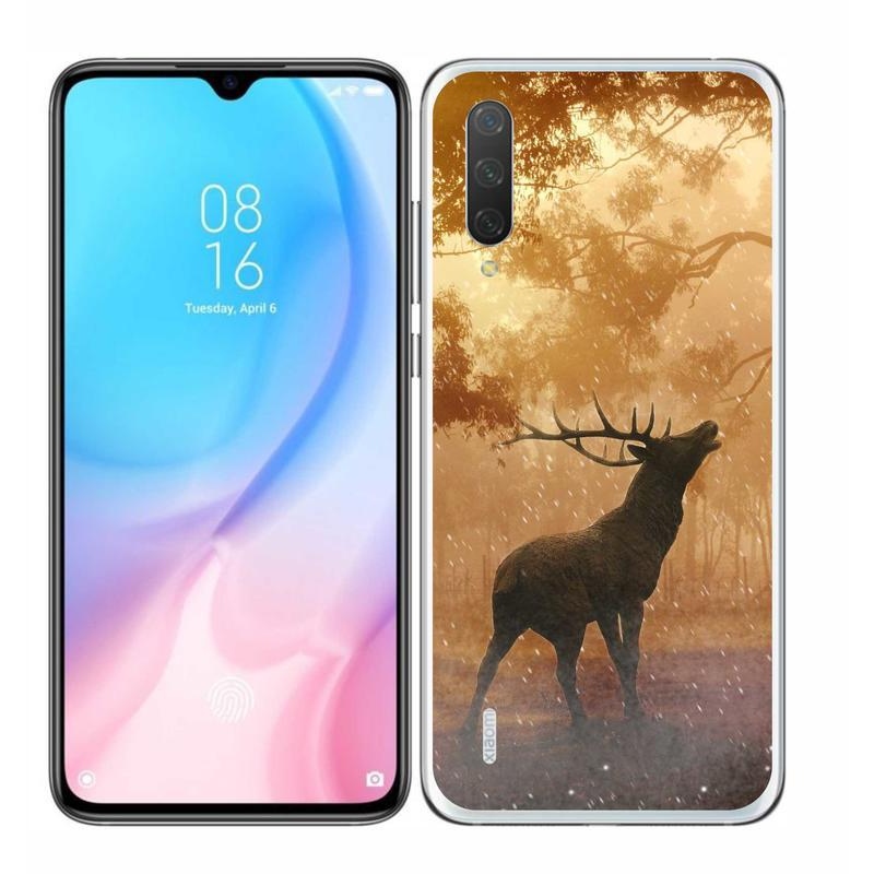 Gél borítás mmCase a Xiaomi Mi 9 Lite számára - szarvas a vadászaton