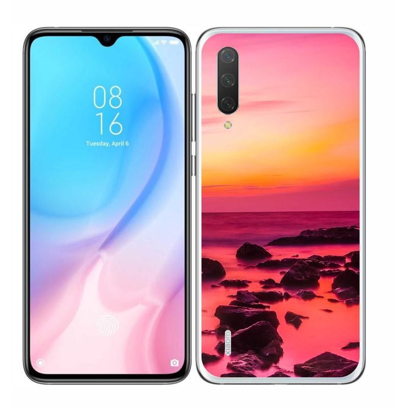 Gél borítás mmCase a Xiaomi Mi 9 Lite számára - tenger és ragyogás