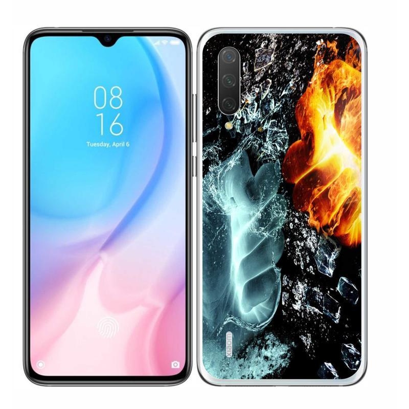Gél borítás mmCase a Xiaomi Mi 9 Lite számára - víz és tűz