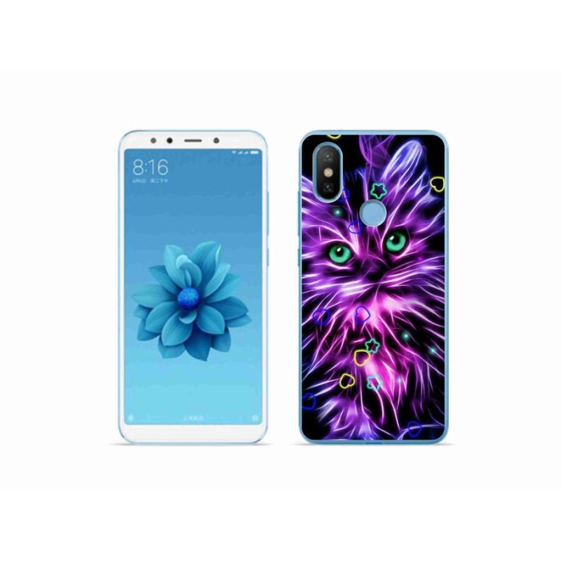 Gél borítás mmCase a Xiaomi Mi A2 készülékhez - absztrakt macska