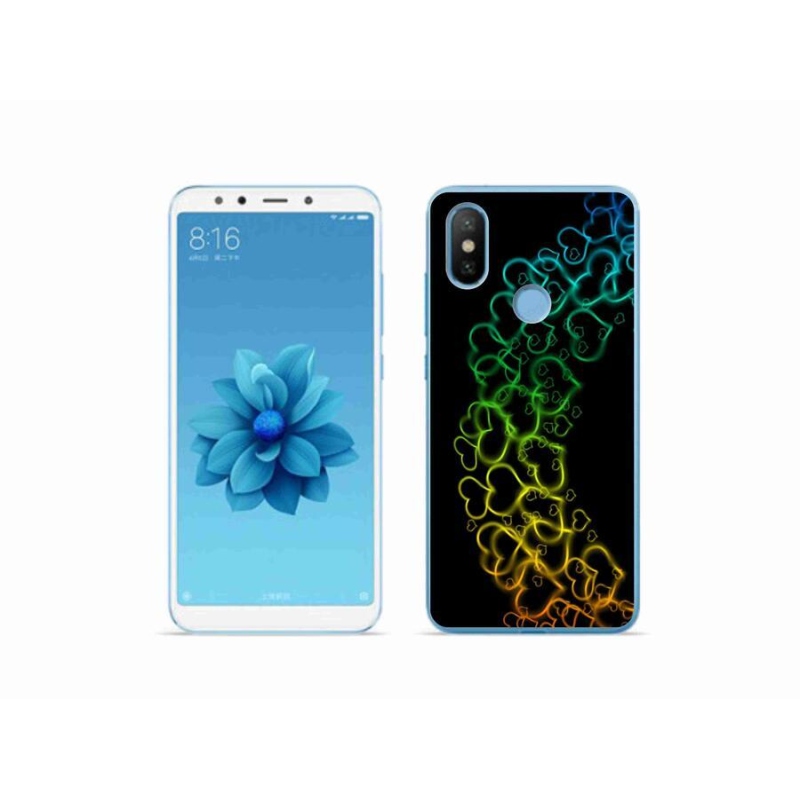Gél borítás mmCase a Xiaomi Mi A2-hez - színes szívek