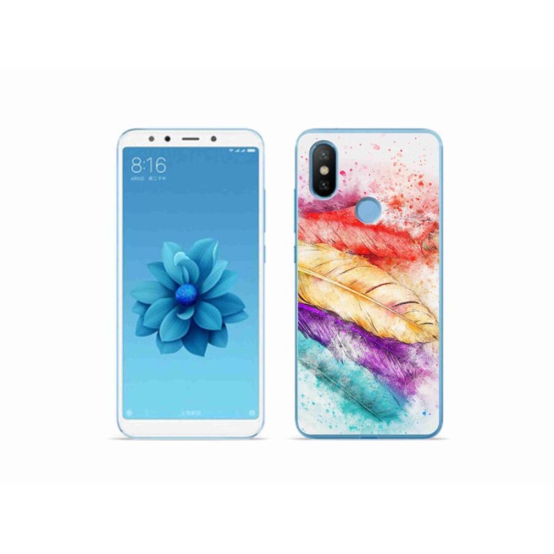 Gél borítás mmCase a Xiaomi Mi A2-hez - színes tollak