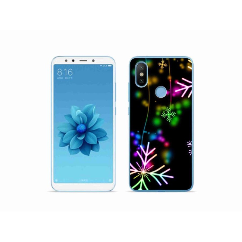 Gél borítás mmCase a Xiaomi Mi A2 készülékhez - színes hópelyhek